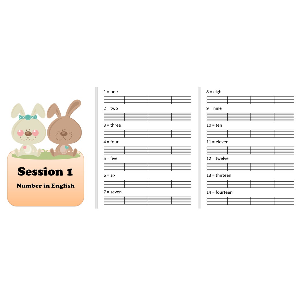 English Worksheet ( Grammar and Mathematic Kelas 1 SD )