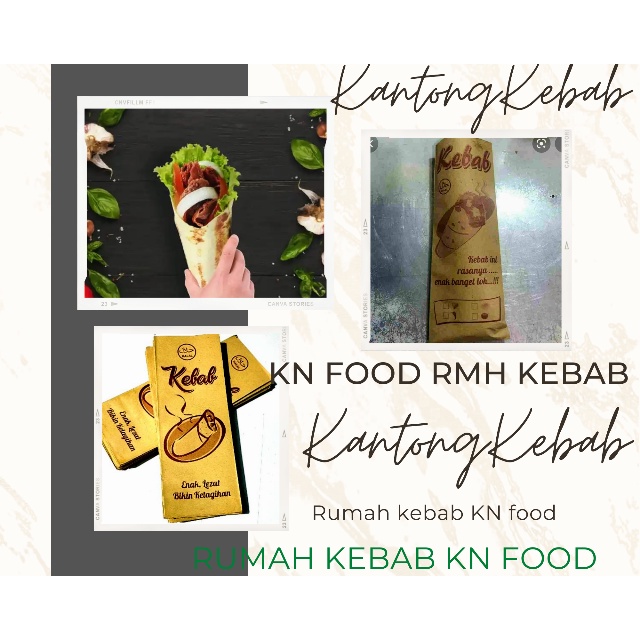 

Kantong Kebab Coklat Kecil - Dus Kebab 100 pcs - Kemasan Untuk Kebab