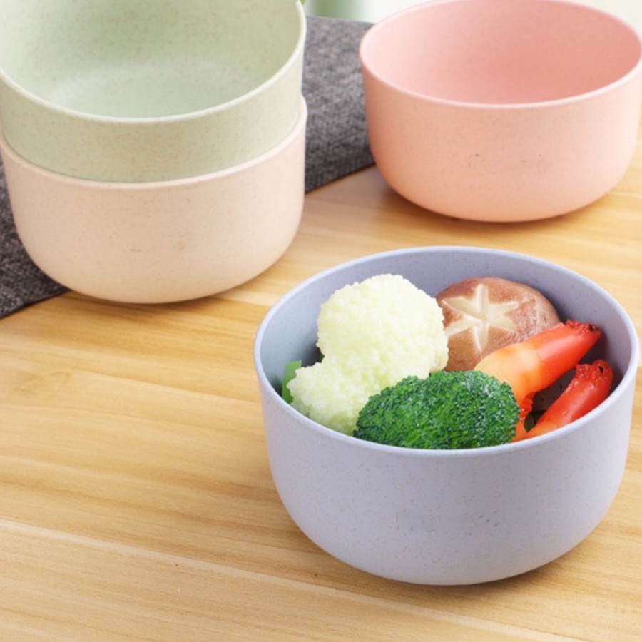 Mangkuk Kecil/Mangkok Wheat Straw/Mangkuk Makan Bowl Set Mangkok warna warni
