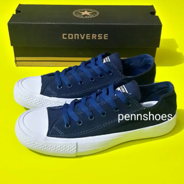 sepatu converse navy blue