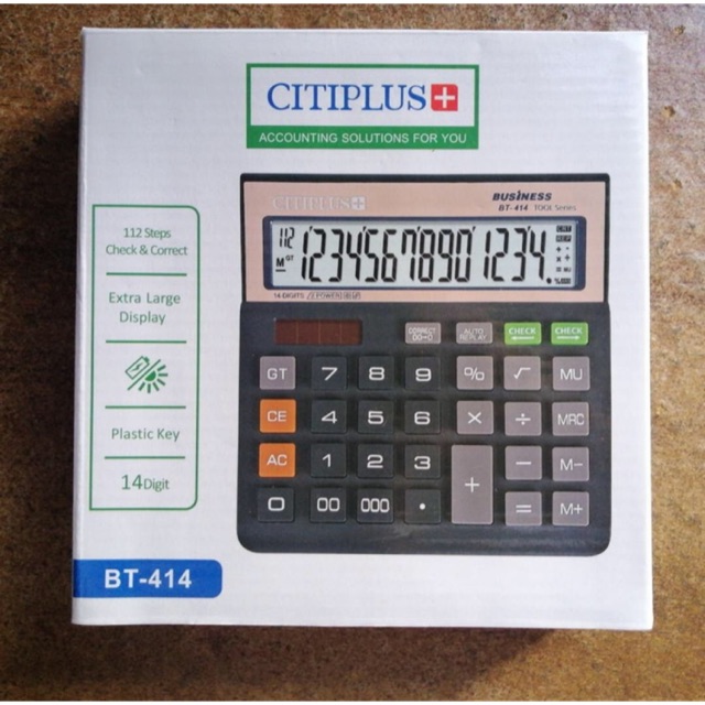 

Kalkulator 14 Digit Citiplus BT414 / High Quality