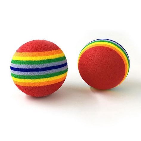 Cat Toy - Ball Teething - Mainan Gigit Bentuk Bola Motif Garis