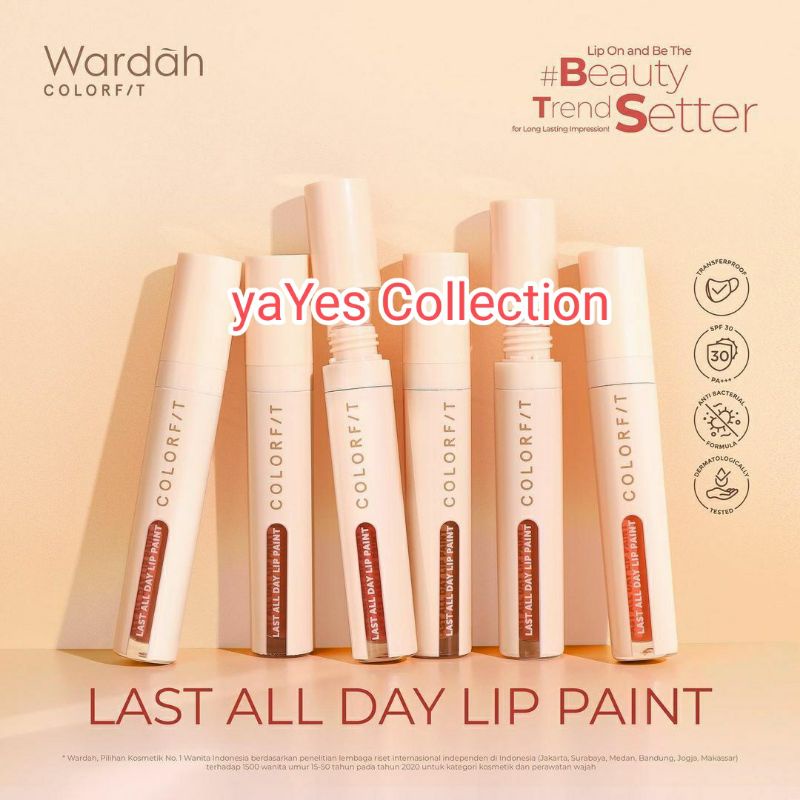 Wardah Colorfit Last All Day Lip Paint ORIGINAL Around The World Edition Lip Concealer Color Care Stick to Latte Stay Russet Brick Timeless Rose