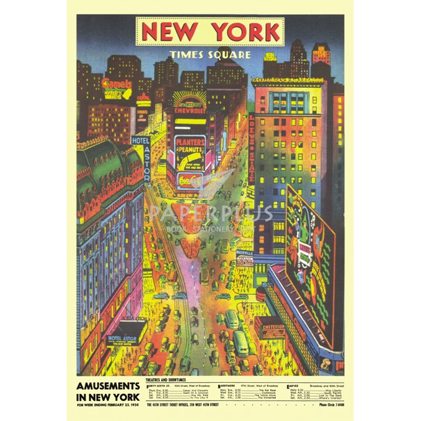 

KERTAS KADO VINTAGE NEW YORK TIME SQUARE