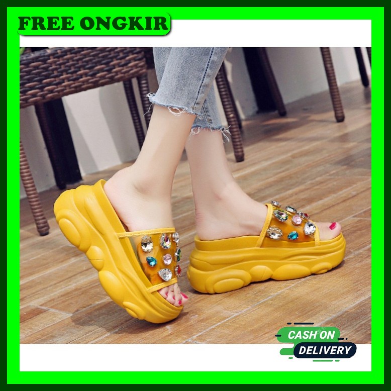 Wedges Remaja Kekinian Weges Original Wejes Casual Wedges Wanita Terbaru Sandal Hak Tinggi Weges Cew