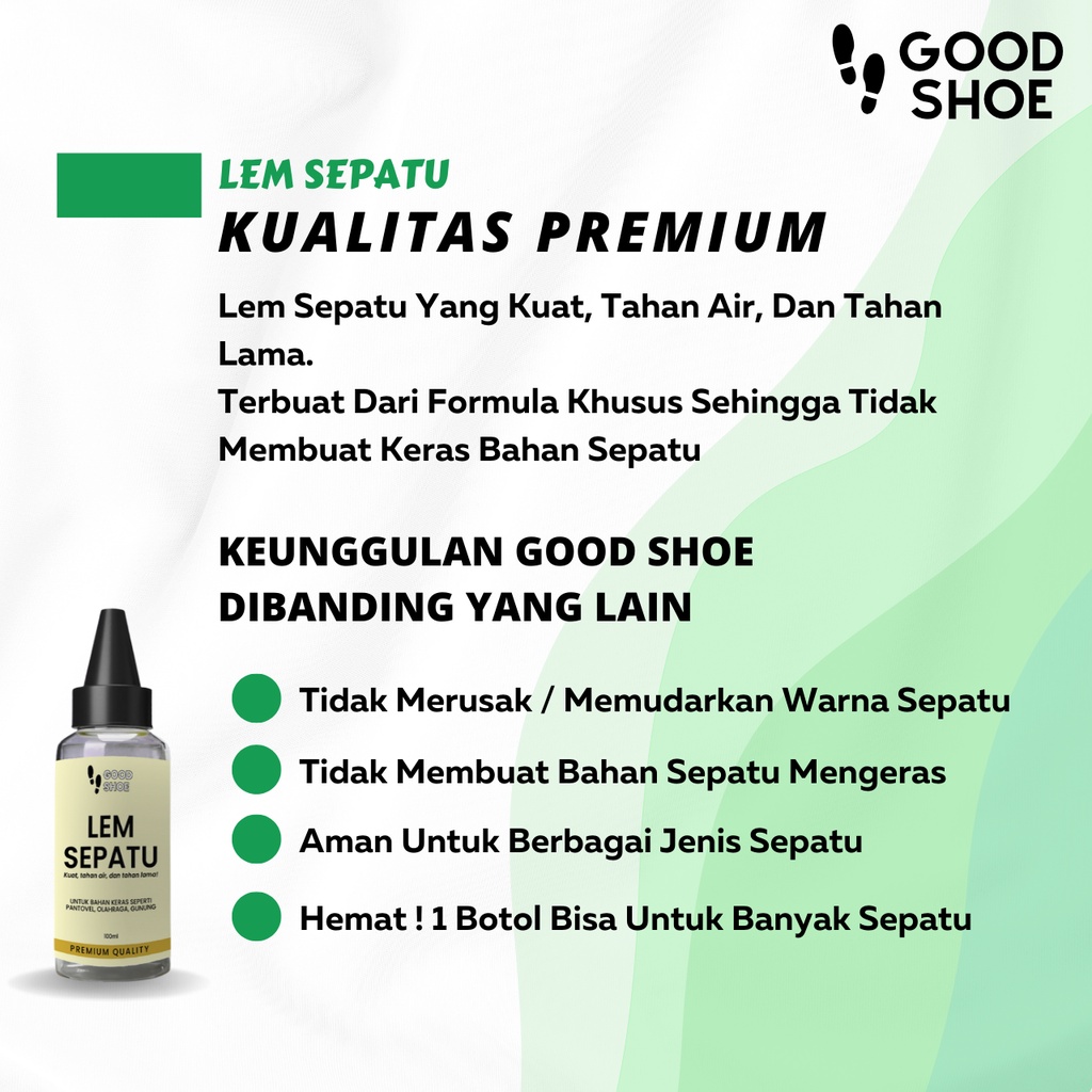 Perekat Tahan Air Pengerat Erat Kulit Nubuck Leather Rubber Rajut Sandal Lem Sepatu Super Kuat Kuning Good Shoe Shoes Glue Rekat Serbaguna Multifungsi Sol Sneaker Sneakers