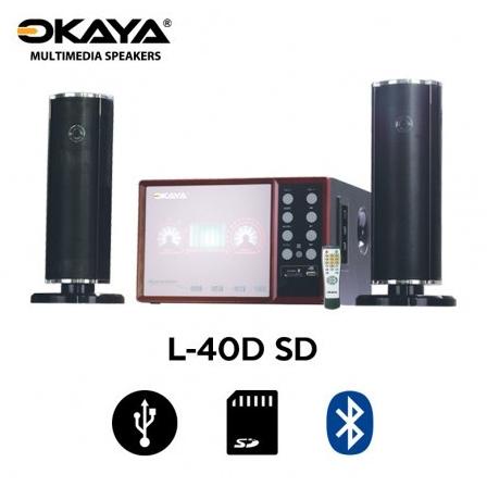 Promo Speaker Ative Bluetooth Okaya L-40D Multimedia Free Bluetooth Dongle