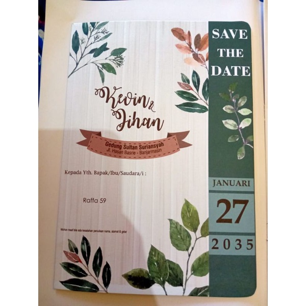 

undangan pernikahan kekinian murah tebal