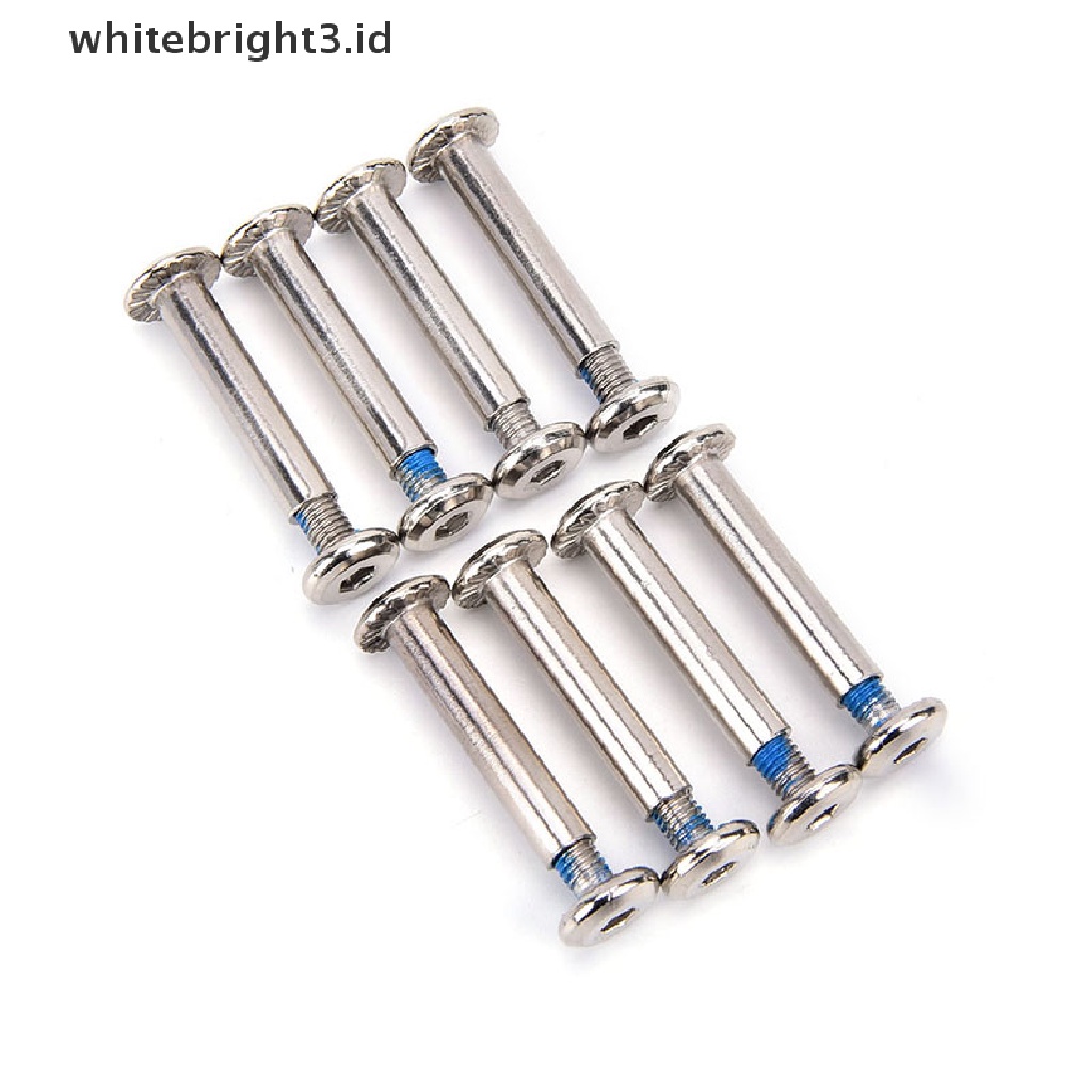 (whitebright3.id) 8pcs / set Sekrup / Baut / axles Blade Untuk Sepatu Roda inline skate