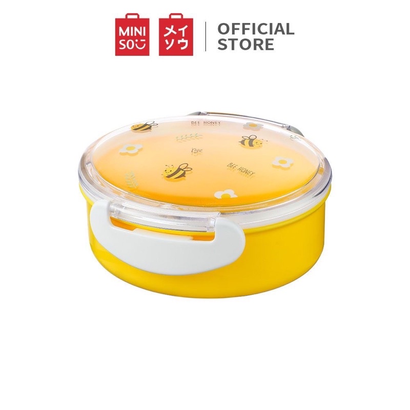 Miniso Lunch Box Bee Series Kotak Makan Luca Kotak Bekal Bento Box 380mL Tempat Penyimpanan Makanan