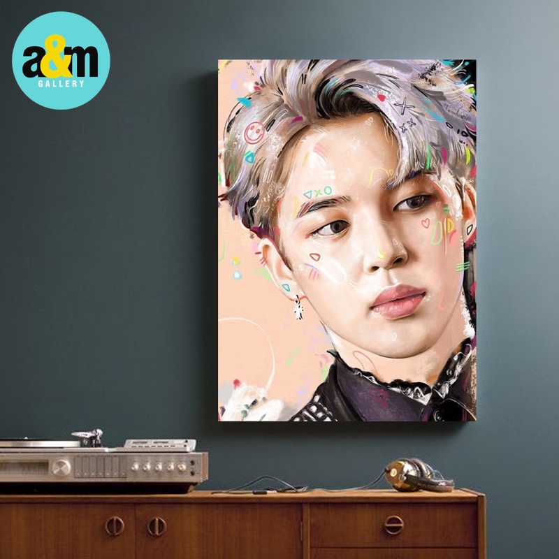 Poster Kayu BTS AESTHETIC JIN RM SUGA JUNGKOOK J-HOPE JIMIN V I Hiasan Dinding Dekorasi Kamar I Poster Kayu K-POP Dekorasi Kamar - A&amp;M