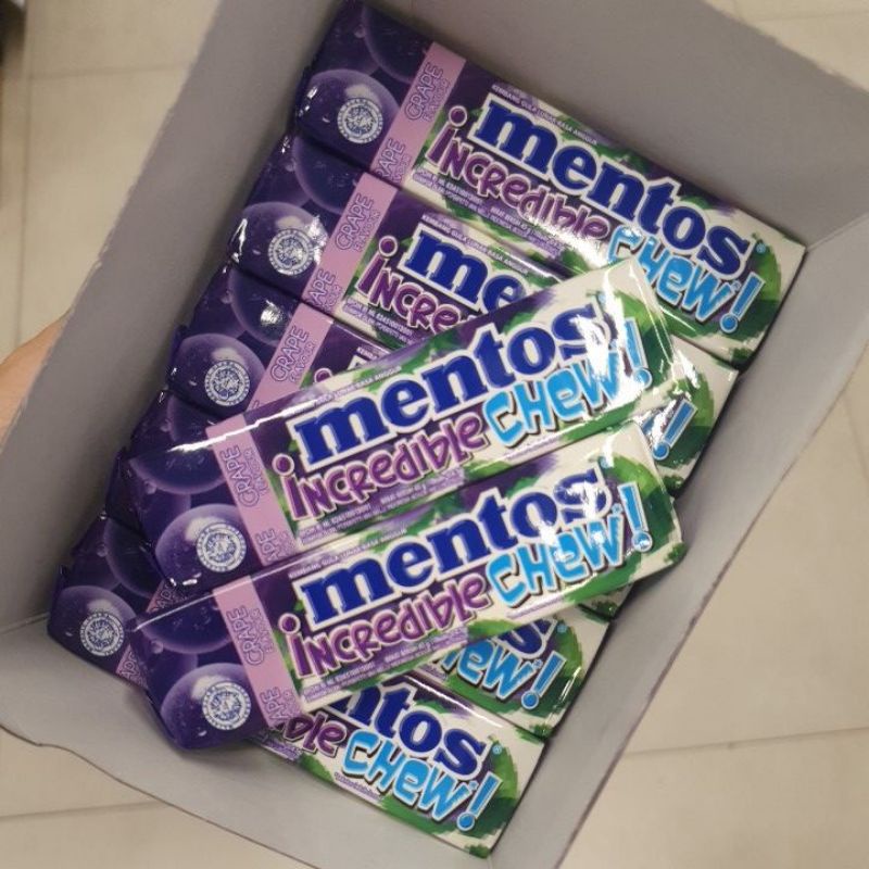 

Mentos Incredible Chew permen rasa ANGGUR grape 45gr per pcs