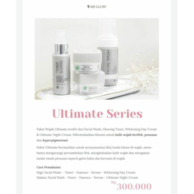 MS GLOW PAKET ULTIMATE / ULTIMATE SERIES