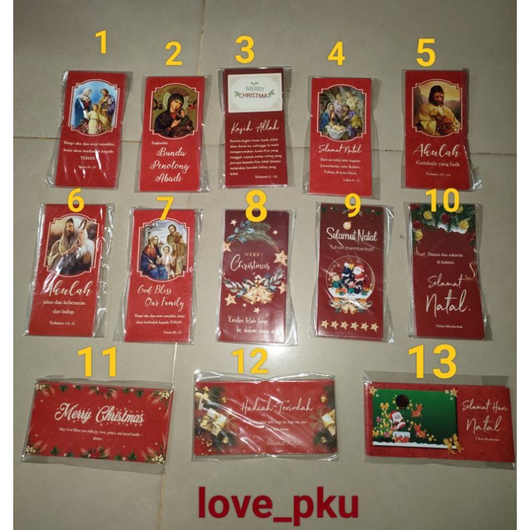 

Amplop Natal / Angpau Natal rohani