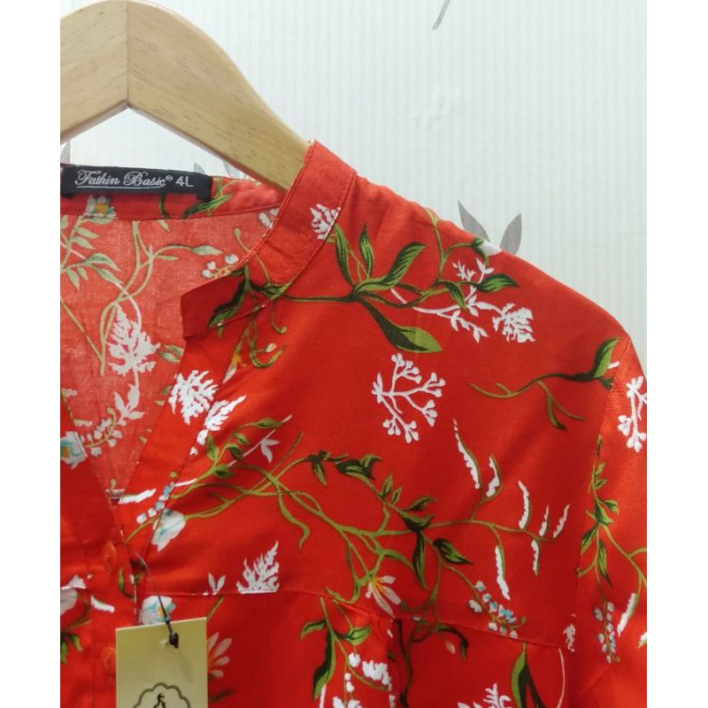 Rayon Motif 0006 - Blouse Katun Rayon - Rayon Motif - Blus Adem - Fathin Basic - SHOPIE Hijabstyle-Orens