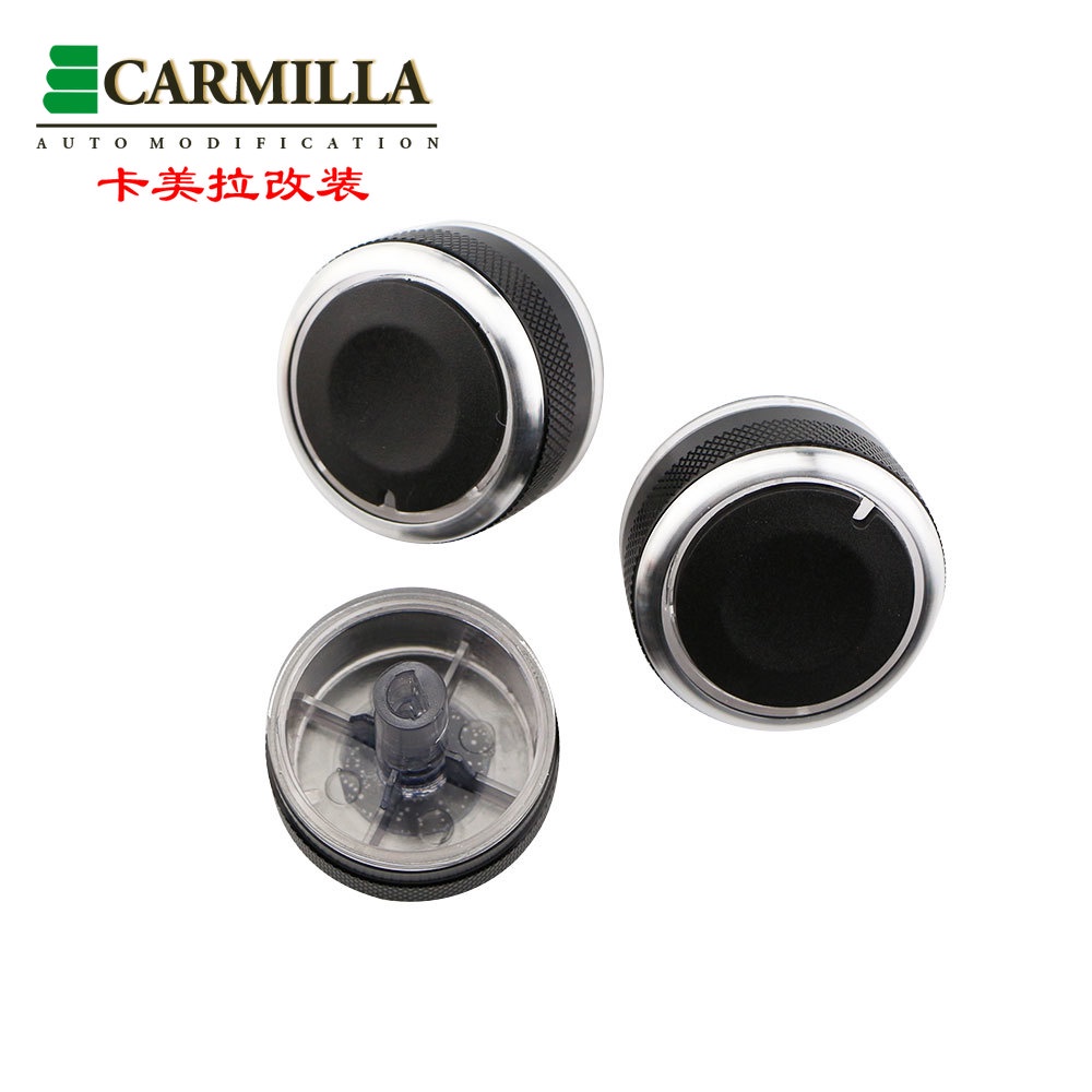 3pcs Stiker Knob ring trim AC Mobil Bahan Aluminum alloy Untuk Mazda 6 Atenza CX-5 2014-2016