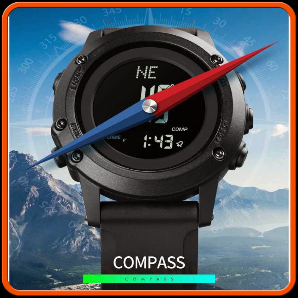 SKMEI Jam Tangan Digital Pria Pedometer Compass - 1793