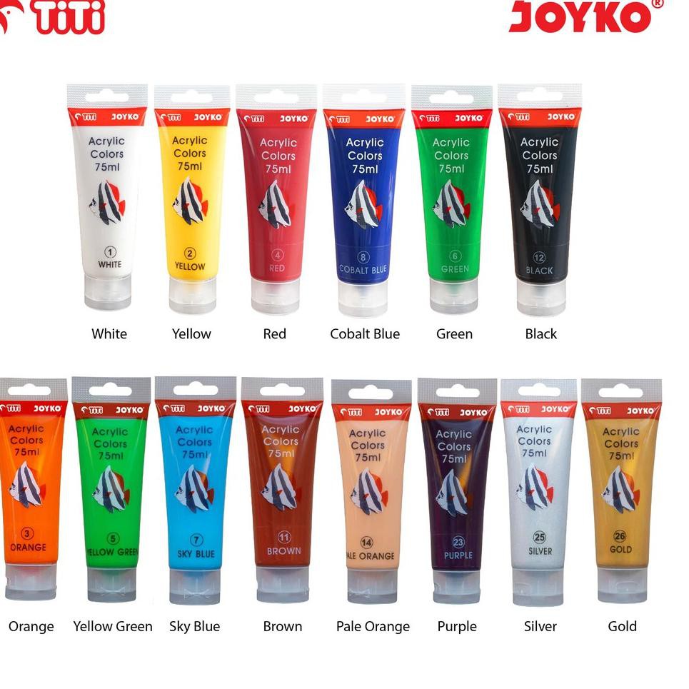 

PΔlίng ppЦlᗴr Acrylic Color Cat Akrilik Joyko TiTi ACC-75ML |D 8R008 ,,,, ,,!