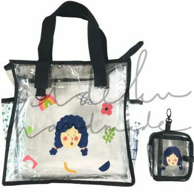 Clear Bag Pubi Idekuhandmade + free pouch pubi