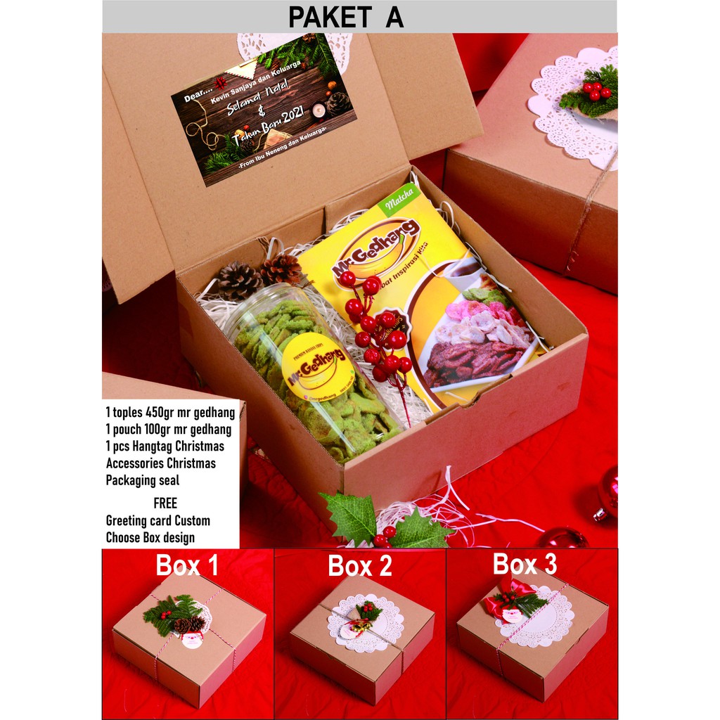 

PAKET A - HAMPERS Natal & Tahun Baru Terjangkau dan terlaris FREE Greeting Card [BEST SELLER]