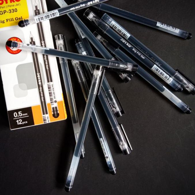 

NEW_PRODUCT PULPEN GEL JOYKO GP-330 / PENA GEL HITAM BOLPOINT 1 LUSIN BIG FILL GEL 12 PCS MURAH termurah se indonesia