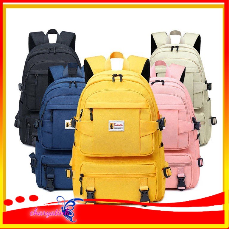 Charyatink - Tas Ransel Bahu Segala usia Backpack Korea Stylish Wanita