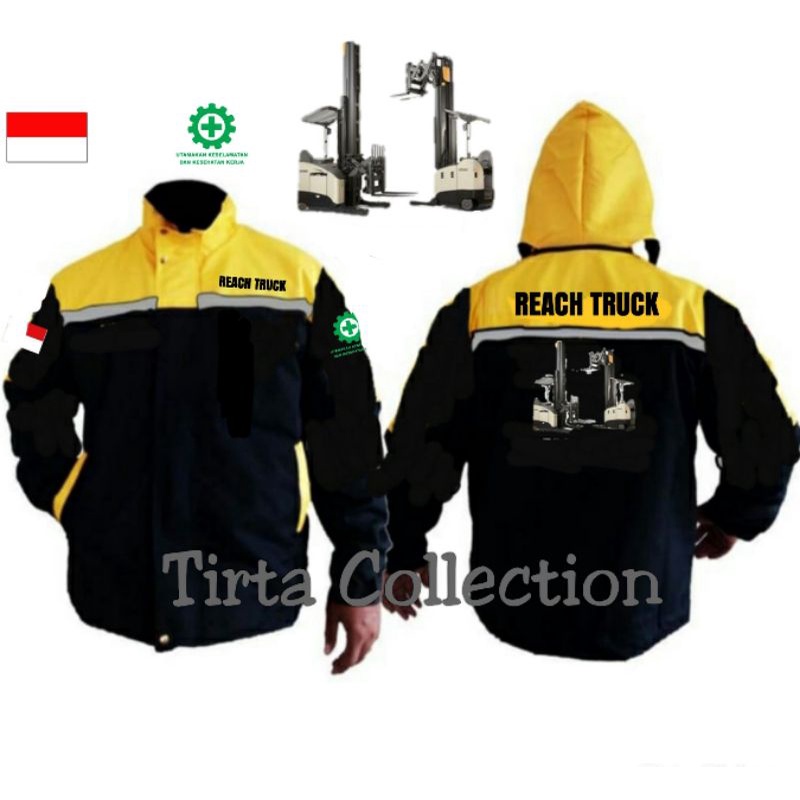 JAKET TASLAN REACH TRUCK - FORKLIFT (BORDIR TERMURAH)
