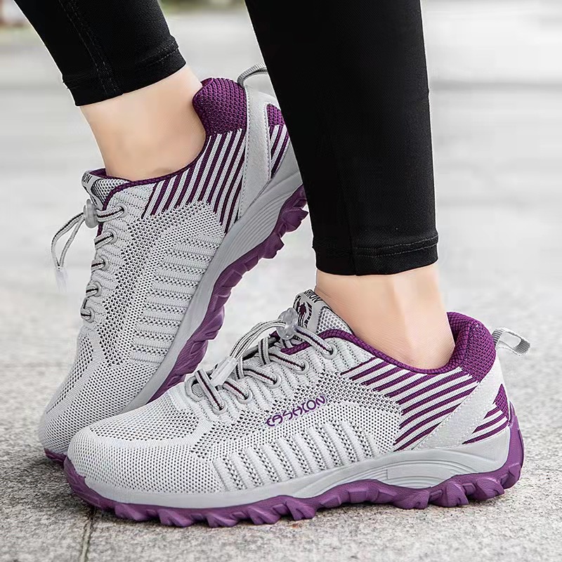 Lalafunny Sepatu Sneakers Wanita Kasual Sepatu Wanita Luar Bernapas Non-Slip Sport Shoes-4