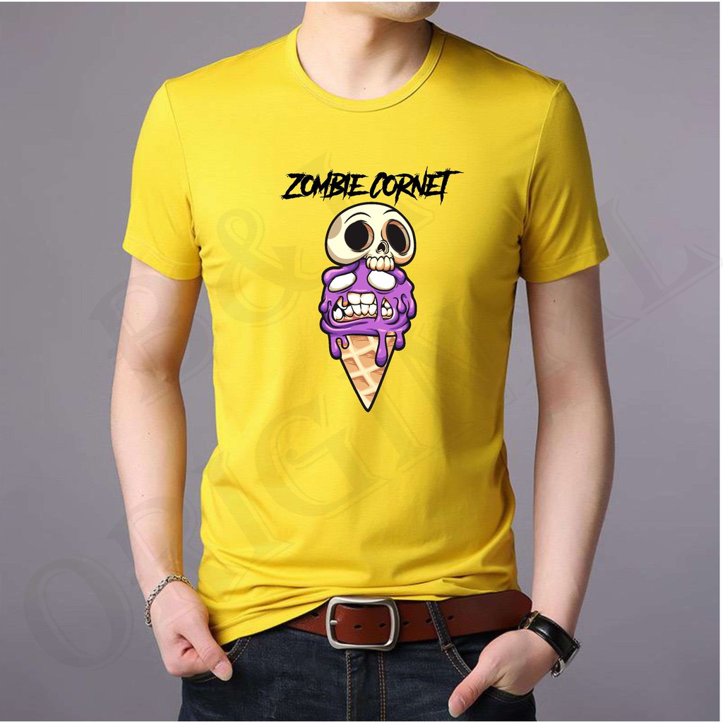 BS//TERLARIS//BAJU KAOS ZOMBIE CORNET TANGAN PENDEK PRIA DAN WANITA//GOOD QUALITY