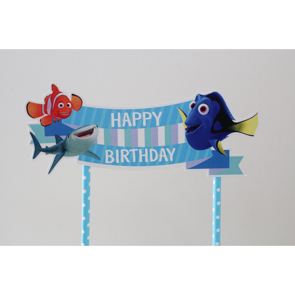 cake topper nemo / tusukan kue nemo / hiasan kue nemo