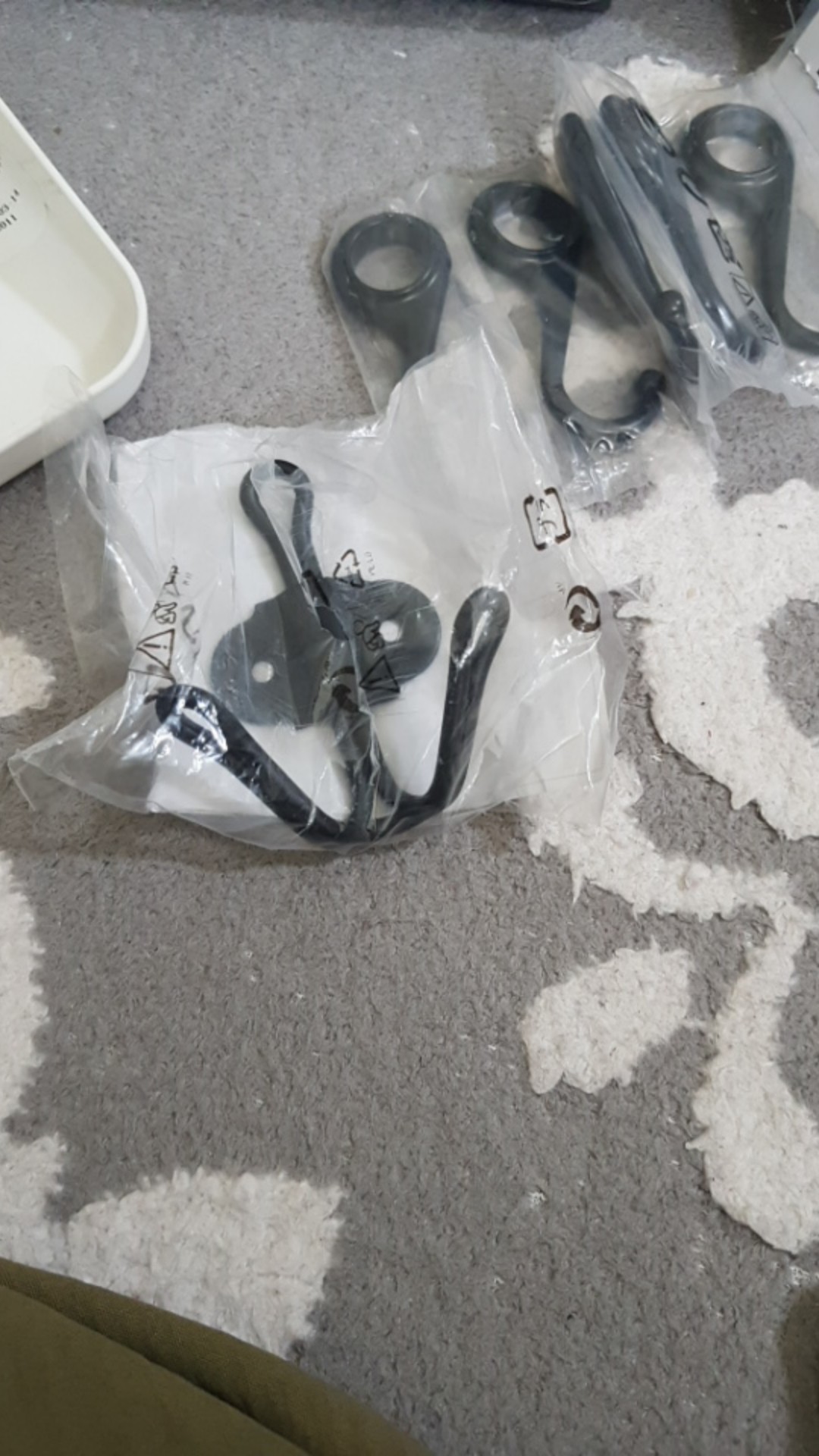 Double Hook, Pengait Ganda, Warna Hitam Sv1396