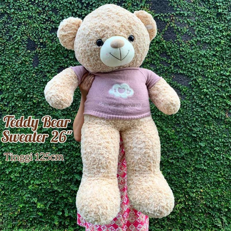 BONEKA TEDDY BEAR SWEATER 125CM