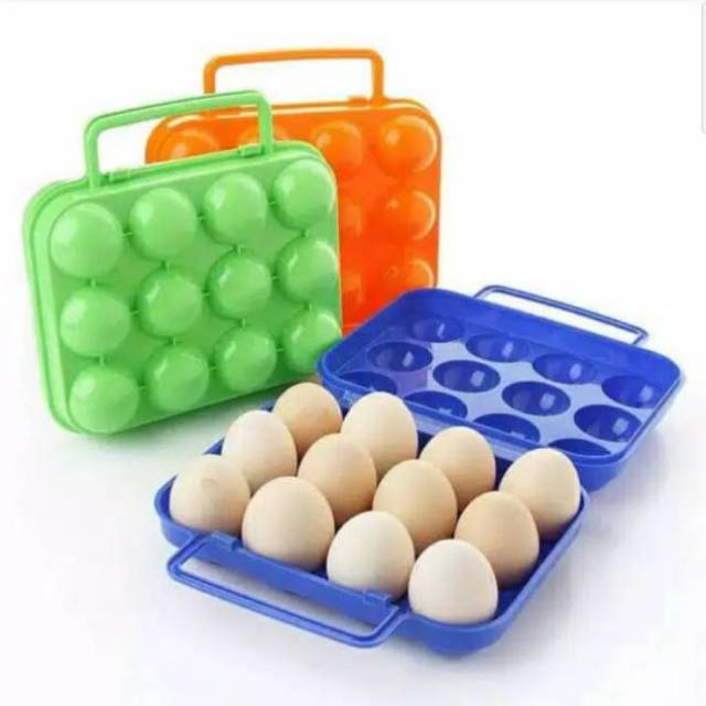 Egg storage place. Tempat pelindung terlur isi 12 camping outdoor tempat telur