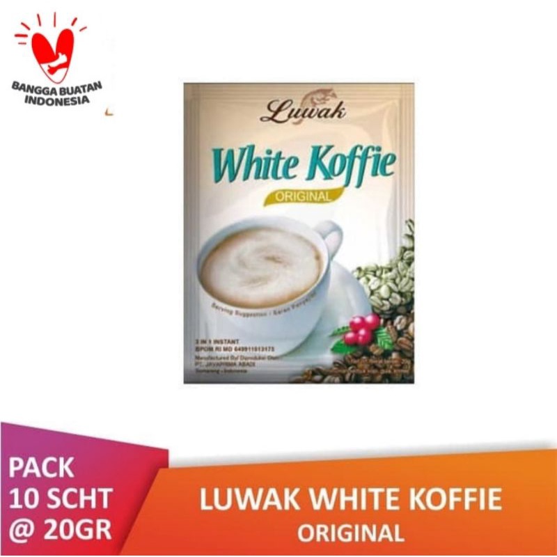 

Kopi Luwak White Koffie 1 Renceng