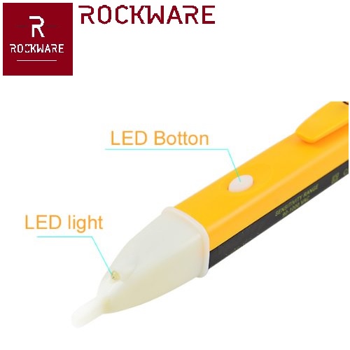 ROCKWARE 1AC-D Non-Contact AC Voltage Detector - Test Pen Profesional