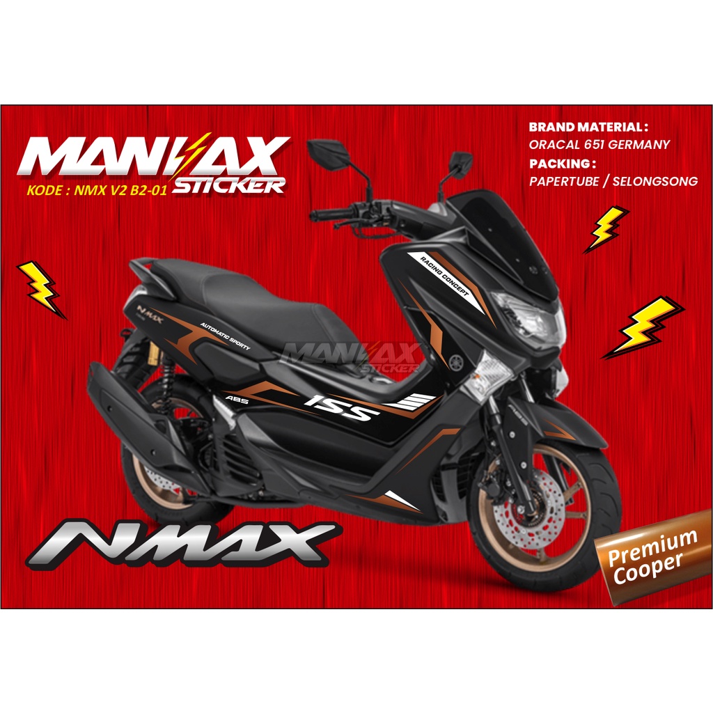 Striping Stiker Lis Body Motor Yamaha Nmax 2018-2019 - Cutting Sticker NMAX - V2