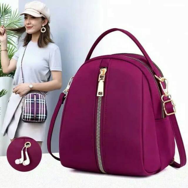 CB0721 tas selempang/ tas ransel/tas jinjingwanita impor chibao 3 in