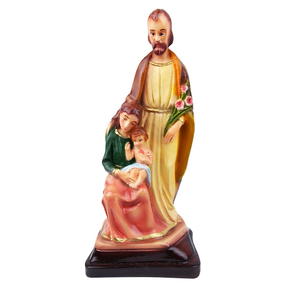 Patung Rohani Keluarga Kudus Nazaret Holy Family Yosef Yusuf Maria Bayi Yesus 20 cm