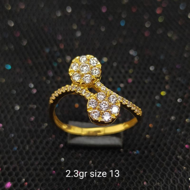 Cincin Emas 17K - 2.3gr Kadar 750 - 1843