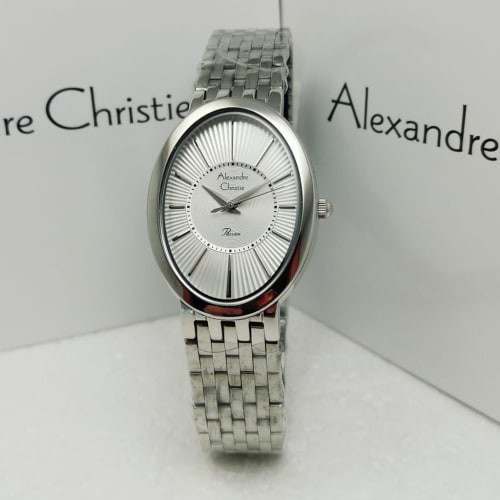 JAM TANGAN WANITA ALEXANDRE CHRISTIE AC 2575 SILVER WHITE ORIGINAL GARANSI RESMI 1 TAHUN