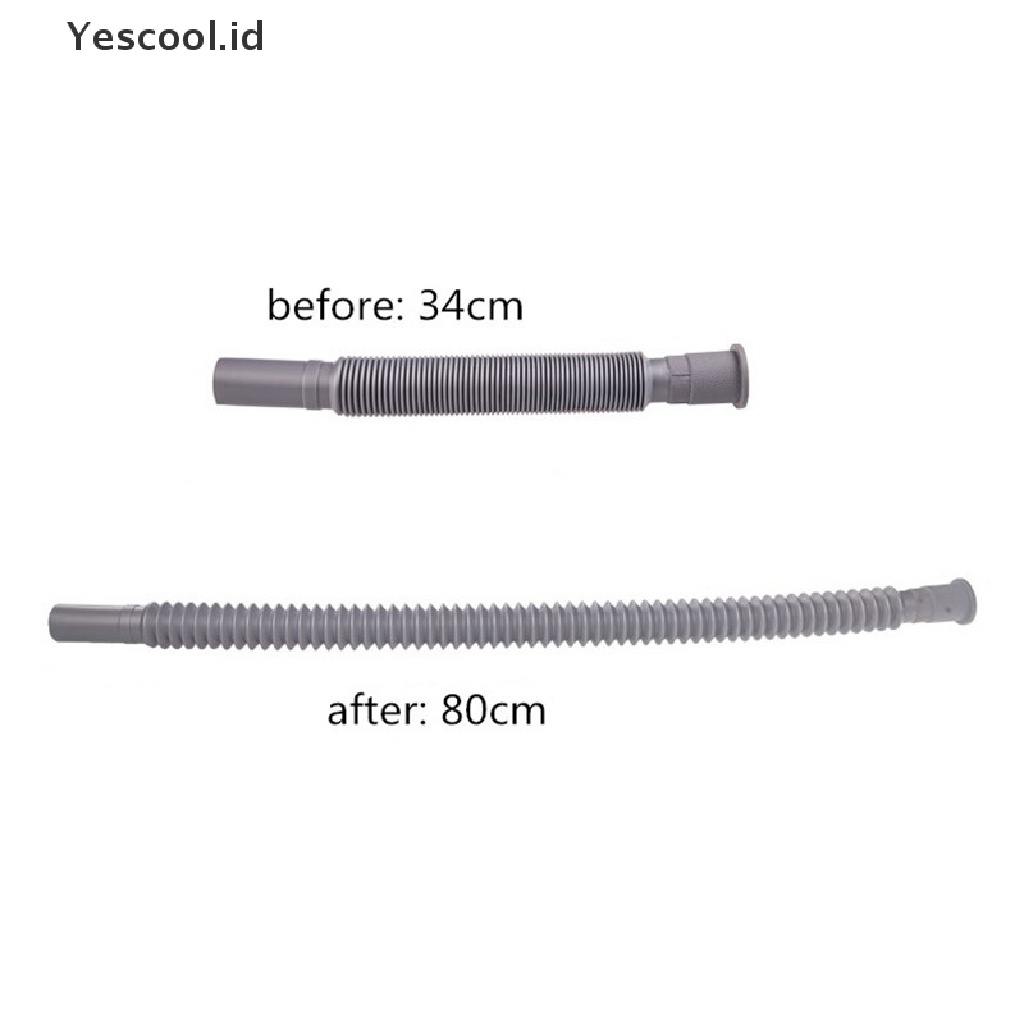 【Yescool】 Flexible Water Pipe Wash Basin Drainage Pipes Lengthen Deodorant Prolong Water Pipes Plumbing Hoses .