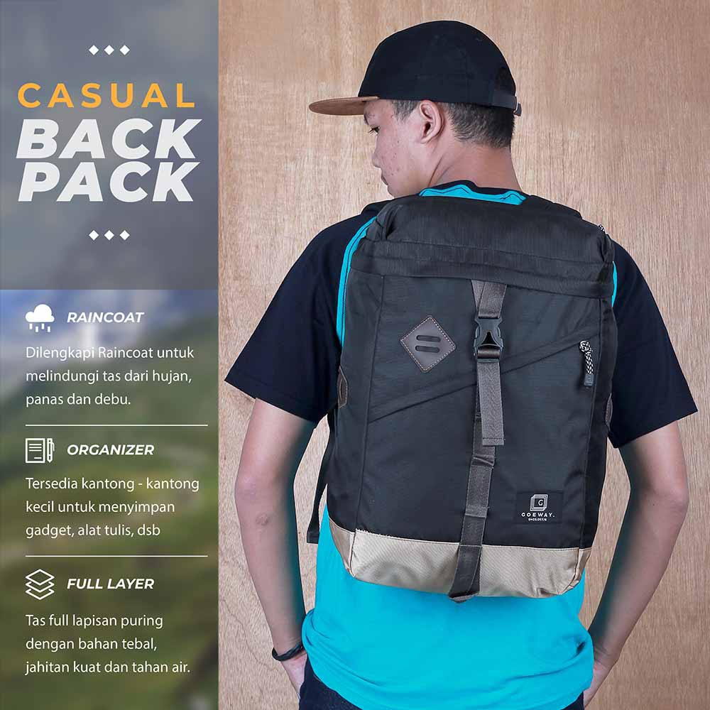 Tas Backpack Pria Lotas LT 105/LT 104/LT 103