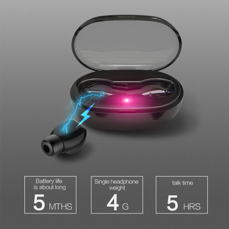 DR10 TWS Earphone Bluetooth 5.0 Noise Reduction HIFI HD Ios dan Android