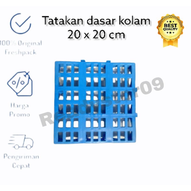 Tatakan alas dasar camber chamber media filter kolam ikan koi 20x20 cm