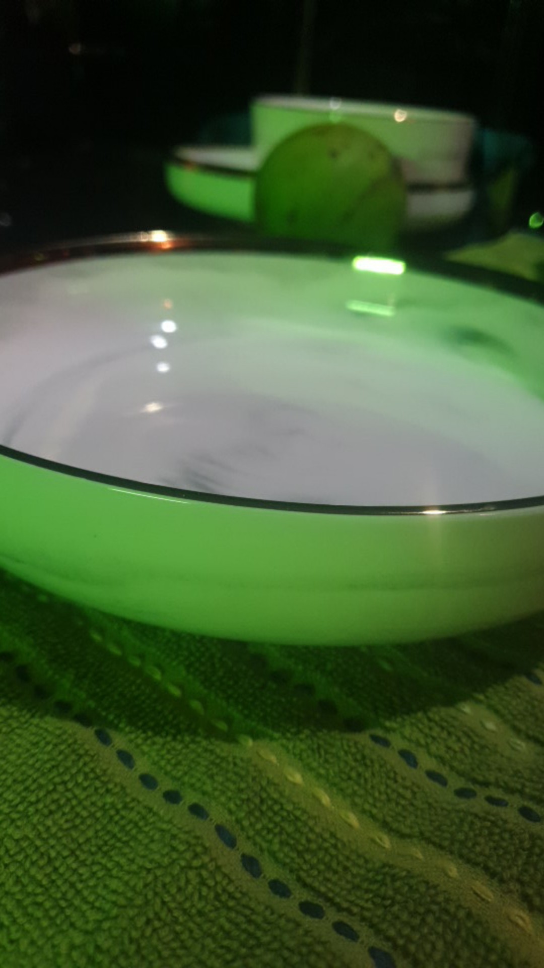 Piring Pinggiran Gold Piring Marbel Deep Or Shallow