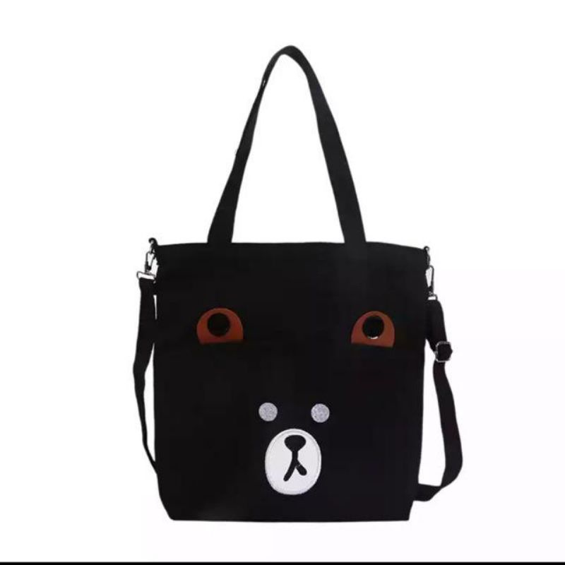 TOTE BAG BERUANG-FOMO-TOTEBAG MURAH-TEDDY