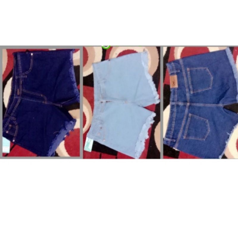 Size 35-40 Hotpants Jumbo Bigsize Celana Jeans Pendek Wanita sexy