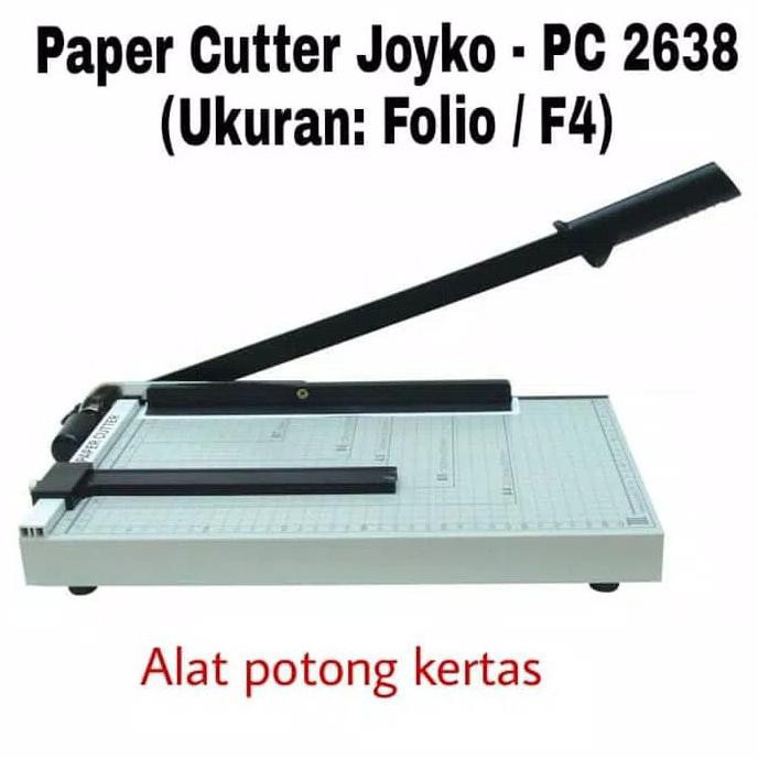 

DISKON SPECIAL PEMOTONG KERTAS / PAPER CUTTER JOYKO FOLIO 26CM x 38CM TERMURAH