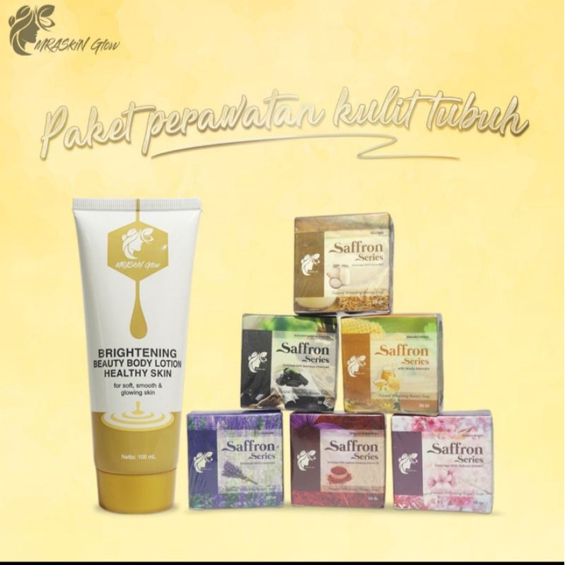 PAKET PEMUTIH SELURUH BADAN | BPOM | ORIGINAL Mraskin Glow