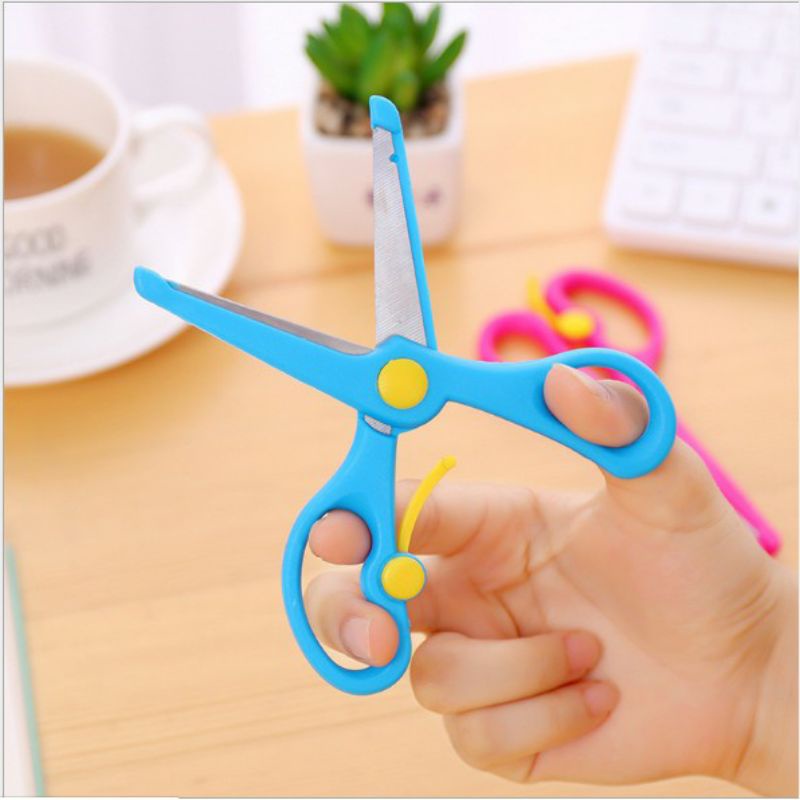 ~ PIYOSHI08 ~ Gunting Anak Aman Ujung Tumpul / Gunting Training Anak / Kids Training Scissors MA38